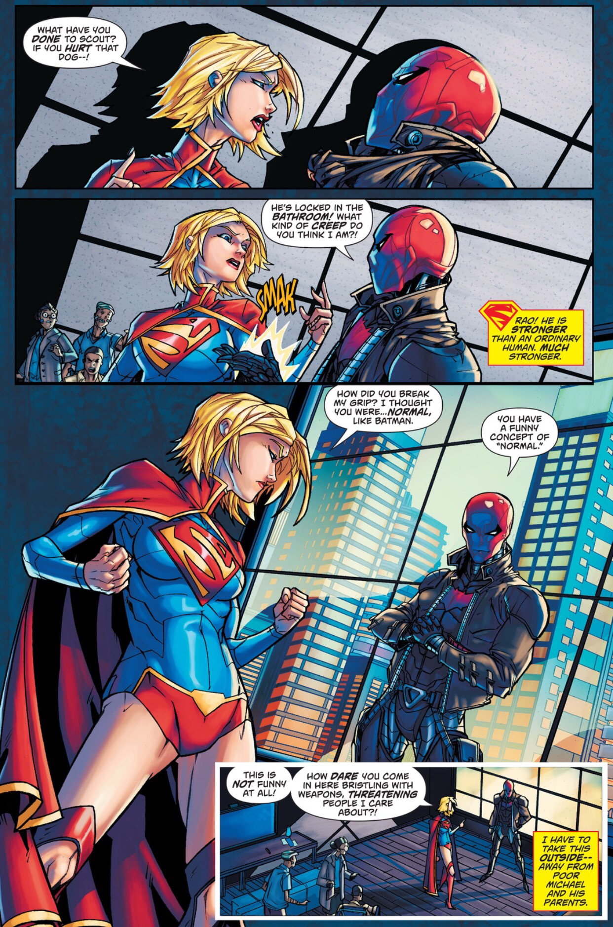 Supergirl meets the Red Hood