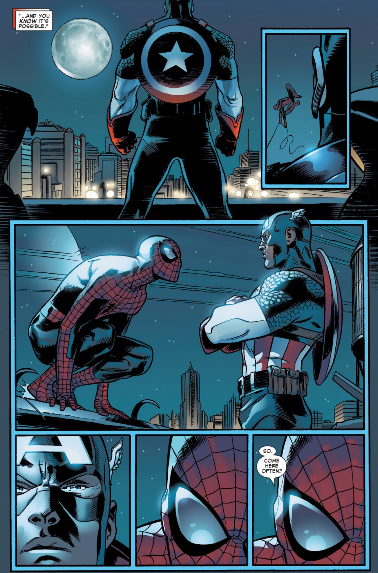 captain america speech to spiderman