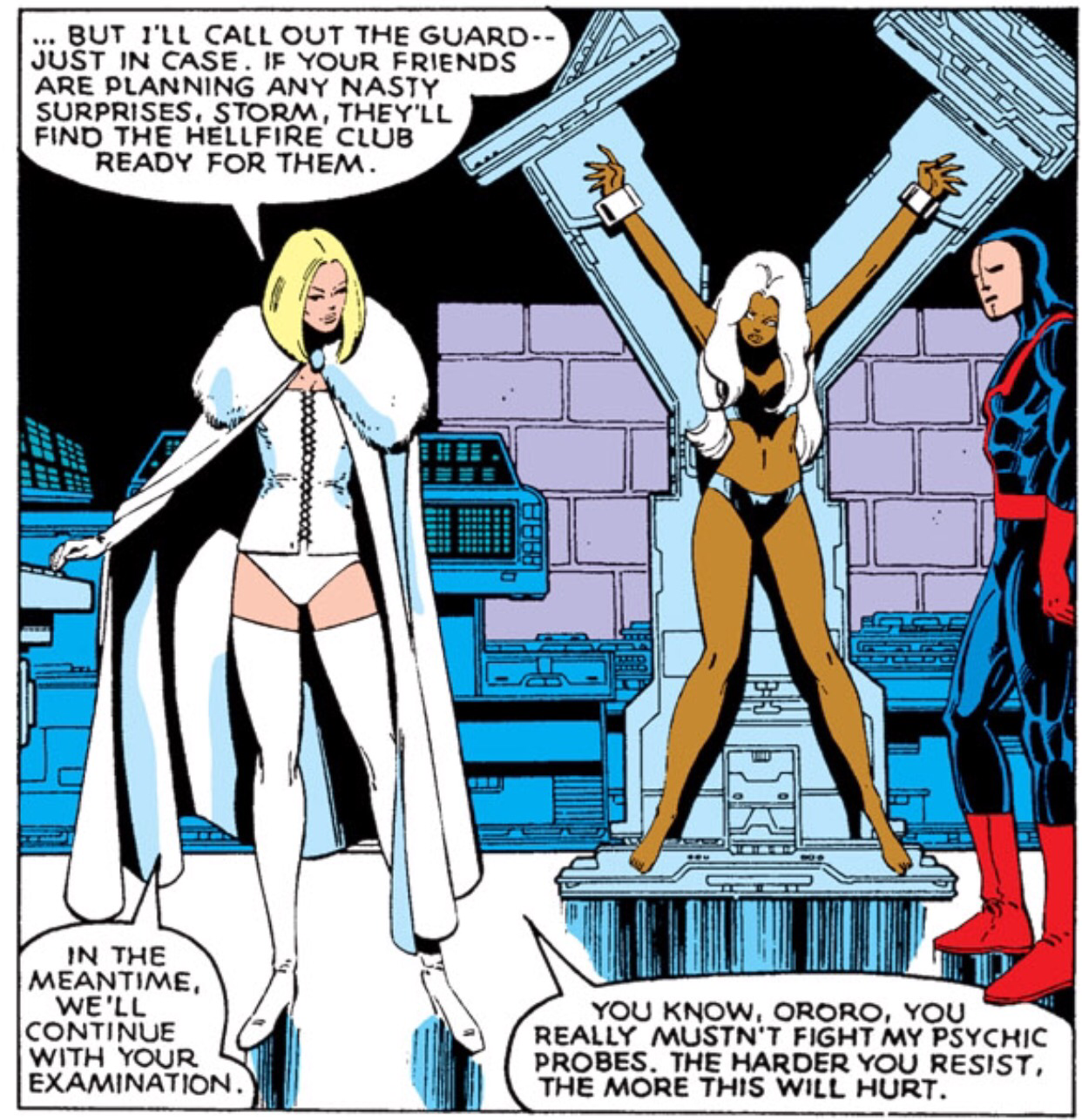 Emma Frost captures the X-Men