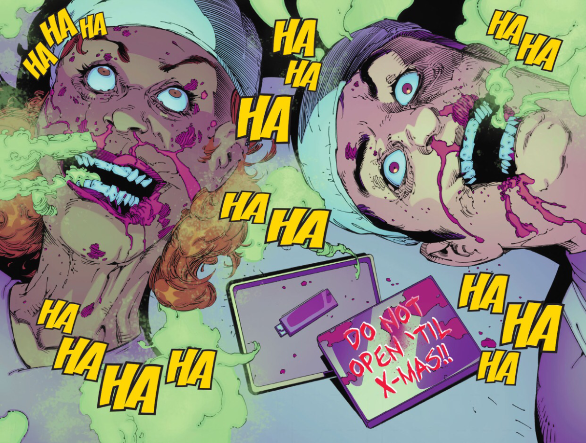 Batman Arkham Knight #1 (part 2) – The Joker’s autopsy. 