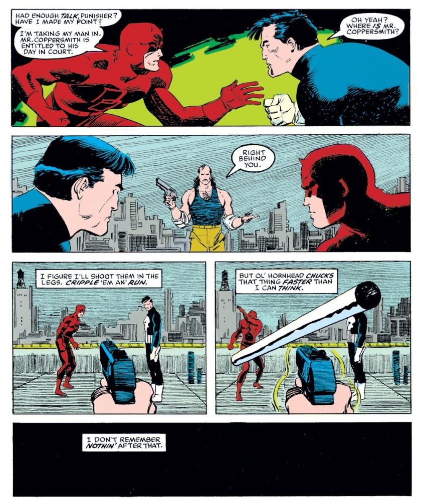 Daredevil fights The Punisher