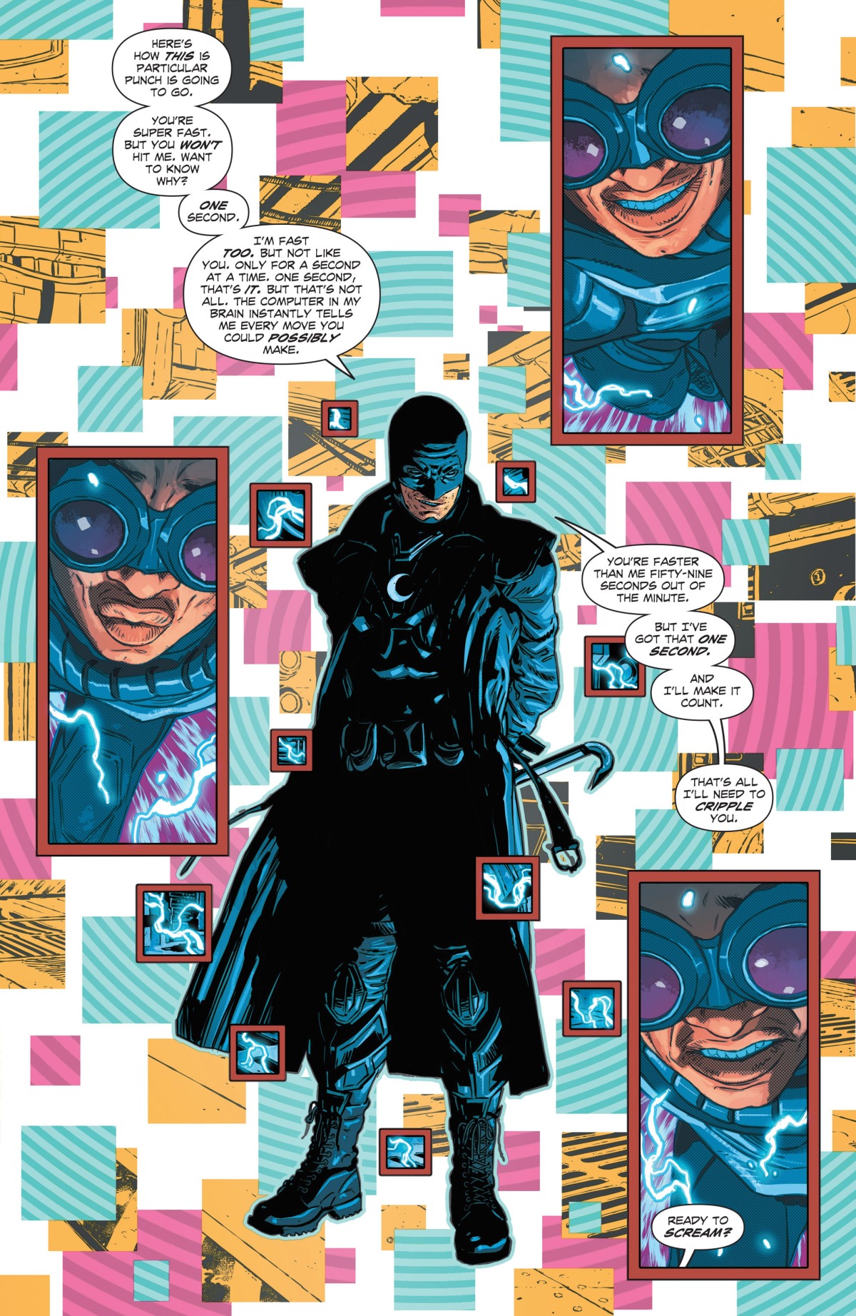Midnighter explains why he needs only one second…