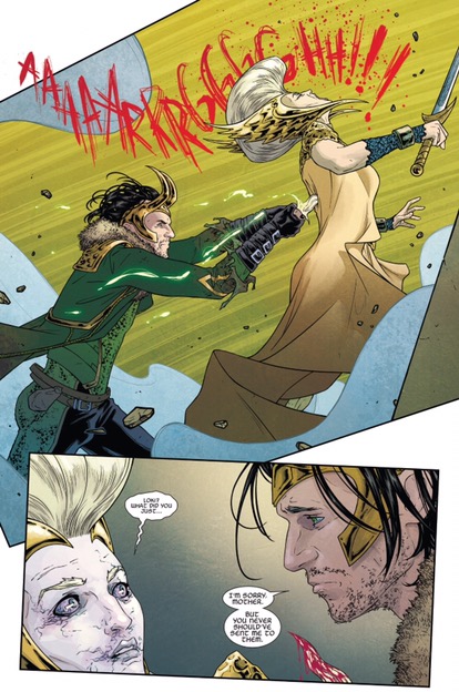 Loki kills Frejya (The Mighty Thor #5)