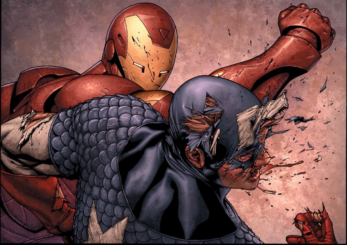 Iron Man vs. Captain America (Civil War)
