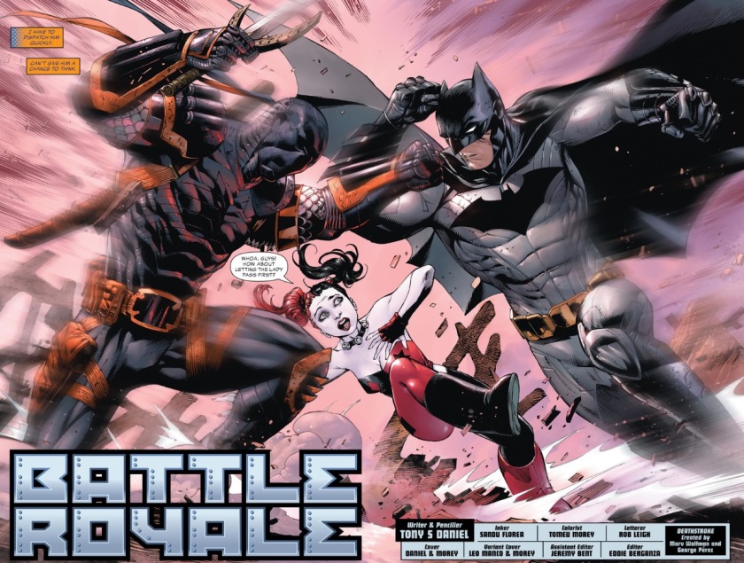 Batman fights Deathstroke Ben Affleck Batflek