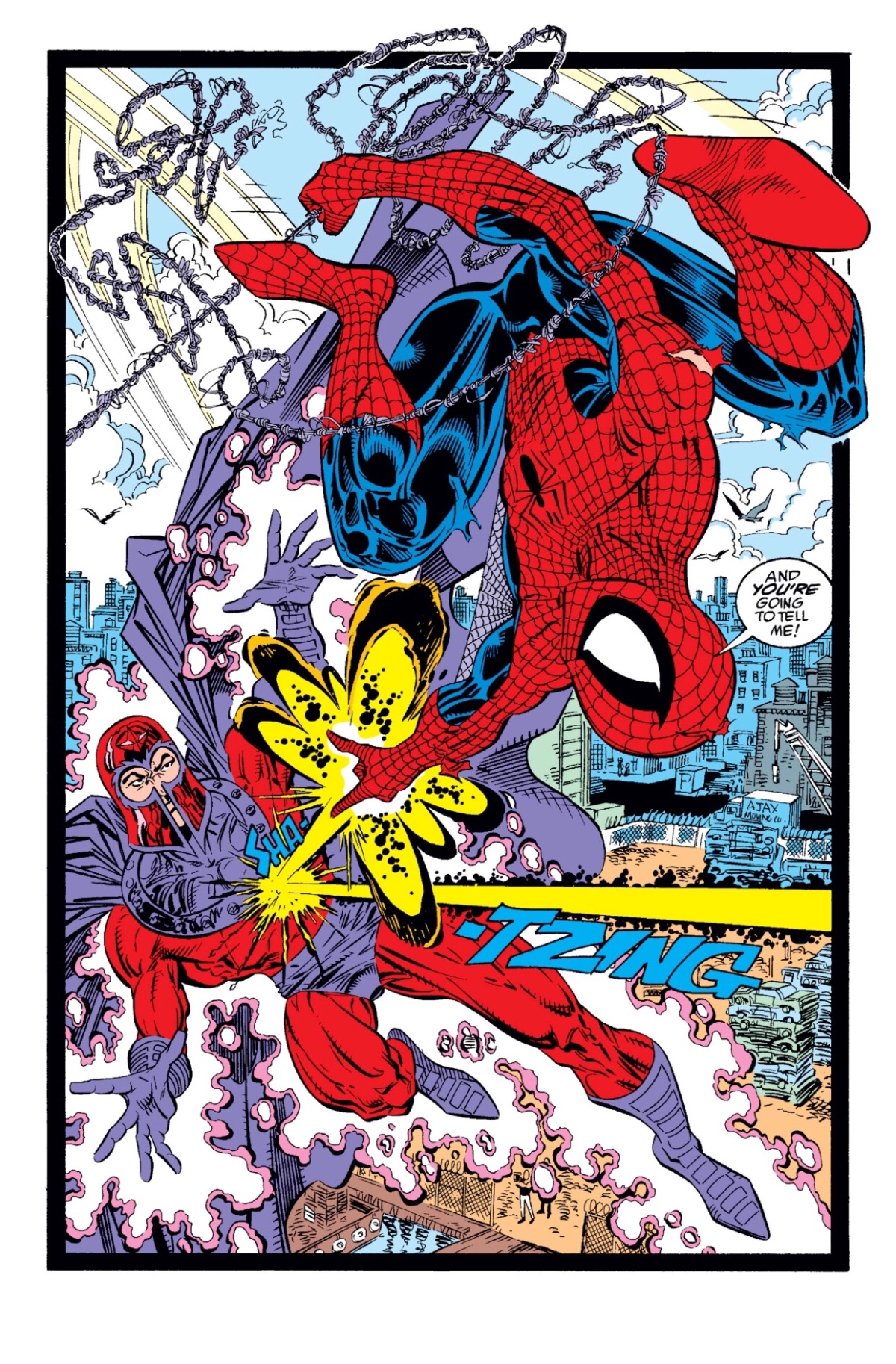 Cosmic Powered Amazing Spider-Man vs. Magneto (The Amazing Spider-Man #327, 1989)