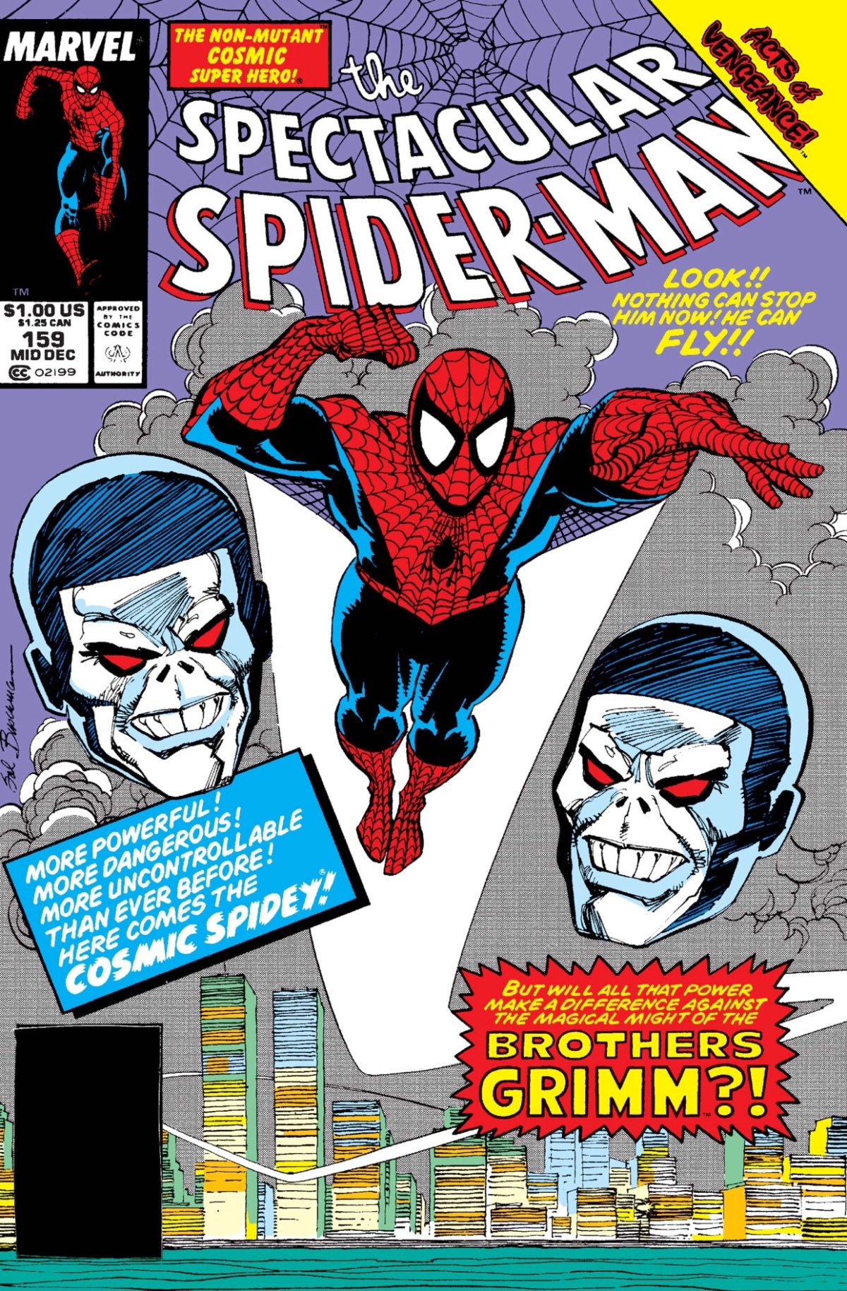 Cosmic Powered Spectacular Spider-Man vs. The Brothers Grimm (Spectacular Spider-Man #159, 1989)